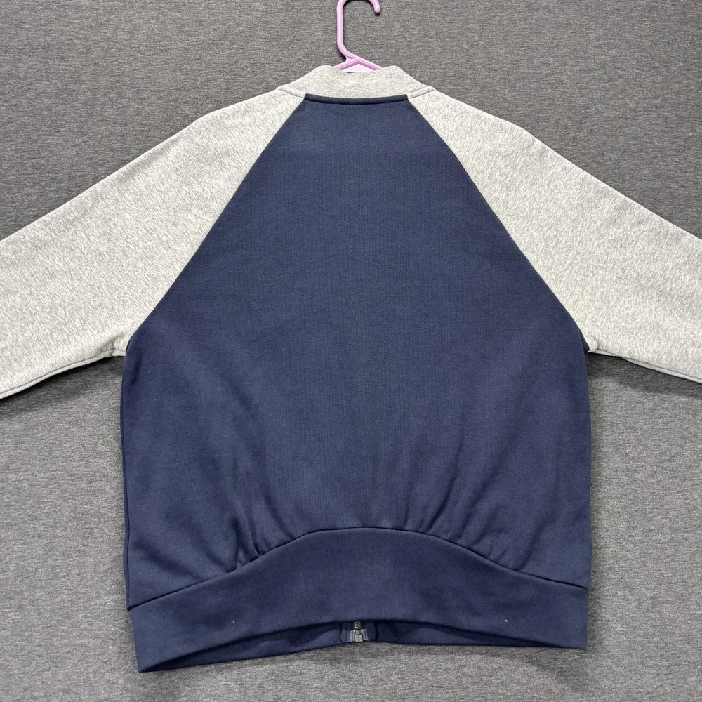 Adidas SID Bomber Track Jacket Womens Large Blue Gray Colorblock Full Zip NEW - Picture 7 of 11